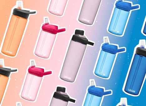 series of custom camelbak products on a gradient background