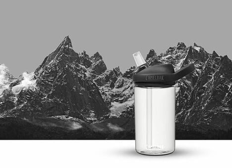 clear Eddy over a mountain background